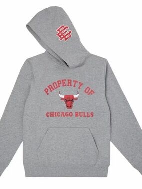 Eric Emmanuel x NBA Hoodie - Chicago Bulls (Grey) Size Small